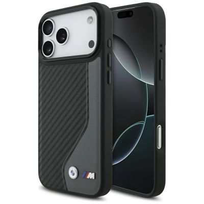 BMW M Carbon Logo MagSafe Hülle für iPhone 17 Pro Max – Graphit