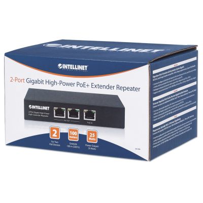 5. Intellinet 561266 Netzwerkanschlüsse, unmanaged Gigabit Ethernet (10/100/1000) mit PoE-Unterstützung, Schwarz