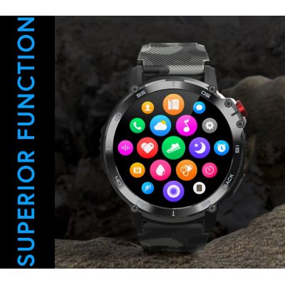 11. Herren-Smartwatch RUBICON RNCF08 Schwarz/Camo SMARUB232