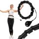 26. Hula-Hoop-Reifen mit Massagefunktion und Gewichten, Schwarz, Energo Fit