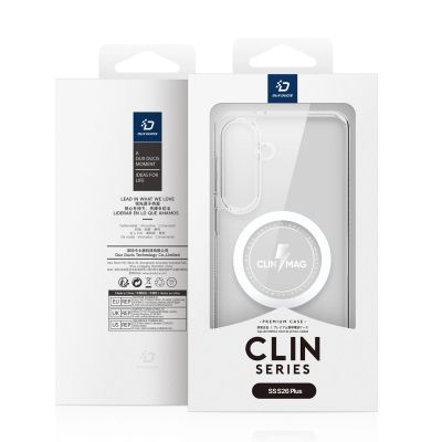 4. Dux Ducis Clin Mag Case kompatibel mit MagSafe für Samsung S26 Plus – Transparent