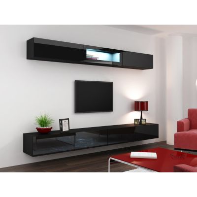 11. TV-Schrank VIGO '140' 30/140/40 schwarz/schwarz