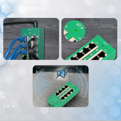 10. Extralink Gigabit PoE Injector 4 Port Active, 4 Gigabit 802.3at/af Ports, Modus A