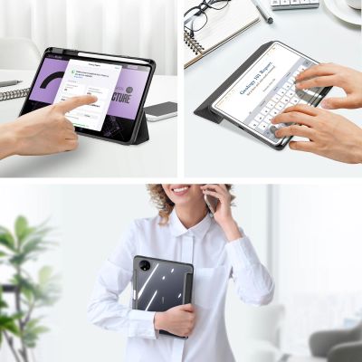 6. Dux Ducis Toby Hülle für Huawei MatePad Pro 11'' (2022) Cover mit S Pen Pen Smart Cover Ständer Schwarz