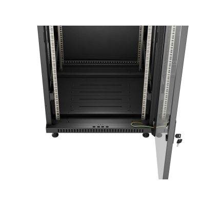 12. LANBERG Standschrank 19" 18U 600x600 Schwarz