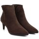 4. Gefütterte Damen-Ankle-Boots mit niedrigem Absatz, Wildleder, braun, Sergio Leone BT-65