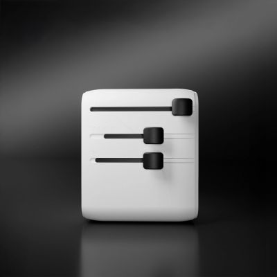 5. SBS Reiseadapter 2xUSB-C 1xUSB-A Universal - Weiß