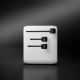 5. SBS Reiseadapter 2xUSB-C 1xUSB-A Universal - Weiß