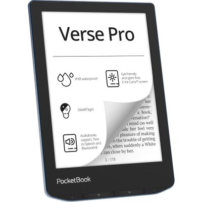 3. PocketBook Verse Pro 634 6" 16GB Wi-Fi Azure Blue E-Book-Reader