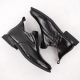 3. Damen-Lackleder-Stiefeletten in Kroko-Optik mit Zierelement, schwarz, Filippo DBT6425