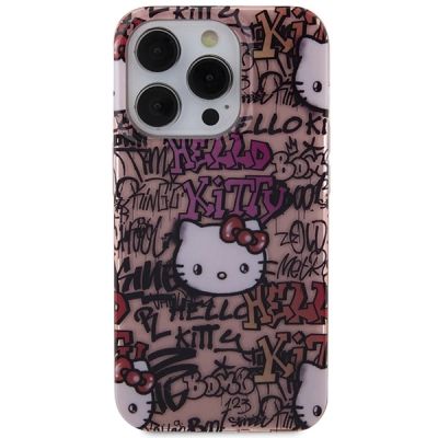 3. Hello Kitty IML Tags Graffiti-Hülle für iPhone 14 Pro Max – Rosa