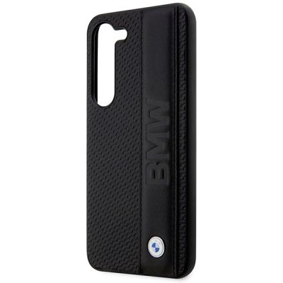 6. Koffer BMW BMHCS23M22RDPK S23+ S916 schwarz/schwarz Hartschalenkoffer Leder Struktur & Streifen