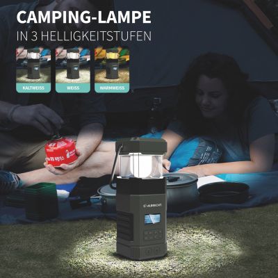 6. Albrecht DR 114 DAB Batteriebetriebene Campinglaterne USB-Anschluss