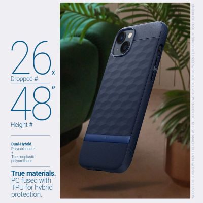 8. Caseology Parallax Mag Hülle mit MagSafe für iPhone 14 Plus – Marineblau