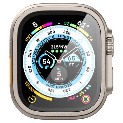 3. Spigen Glas.tR Slim Pro gehärtetes Glas für Apple Watch Ultra (49 mm) – Beige