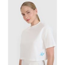 Crop-Top-T-Shirt für Damen 4F 4FWSS25TTSHF1977-11S