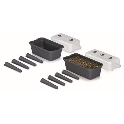 54. Stehendes Gewächshaus-Saatbeet Respana Set Ecoline 59,6 x 36,8 x 75,3 cm Anthrazit