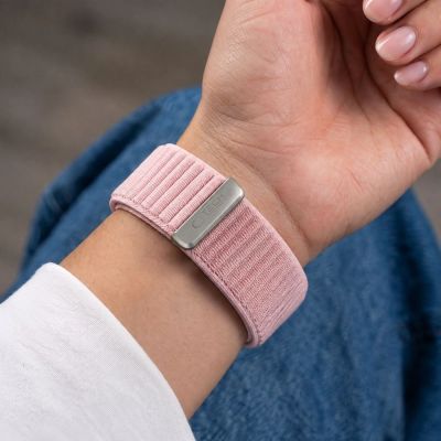 5. Tech-Protect NylonLoop Armband für Apple Watch 44 / 45 / 46 / 49 mm – Pink