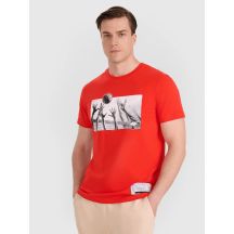 Herren-T-Shirt mit Volleyball-Print, Größe 4F 4FRAW25TTSHM3319-62S