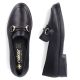5. Schwarze Damen-Ledermokassins von Rieker, Modell 46262-01