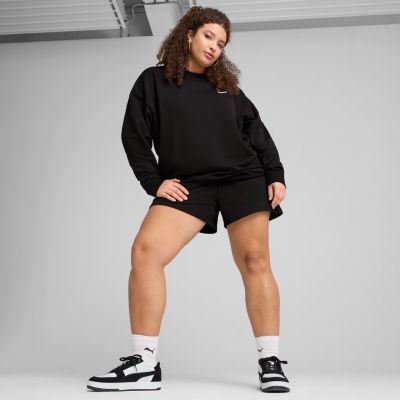 4. Puma Damen ESS Small No. 11 Logo Relaxed Crew Sweatshirt Schwarz 684975 01