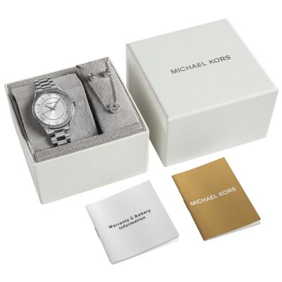 8. Michael Kors Lauryn Damenuhr + Schmuck MK4851SET + Box