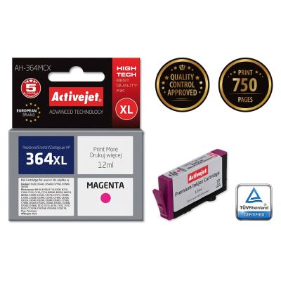 2. Activejet AH-364MCX Tinte (ersetzt HP 364XL CB324EE; Premium; 12 ml; rot)