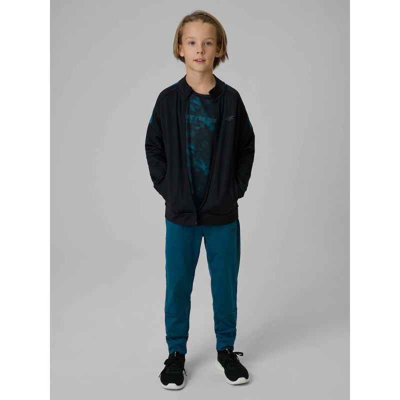 7. Normales Sport-Sweatshirt ohne Kapuze für Jungen 4F 4FJRSS26TFSWM0991-20S