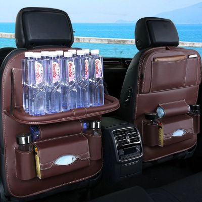 9. Autositz Organizer Sitzschoner Sitzbezug Ablage Mini Autotisch schwarz
