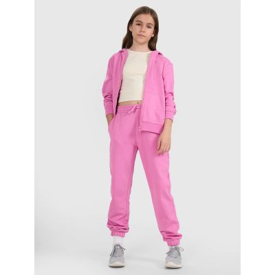 5. Mädchen-Sweatjacke mit Kapuze 4F 4FJRAW25TSWSF2466-54S