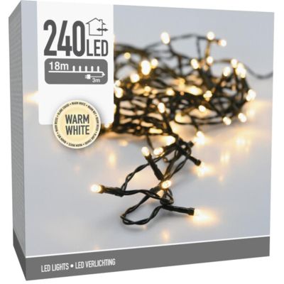 25. Lichterkette für den Weihnachtsbaum, 240 LEDs, warmweiß