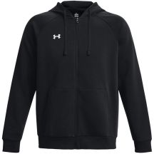 Herren-Sweatjacke Under Armour Rival Fleece FZ Hoodie, schwarz, 1379767 001