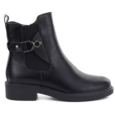 2. Damen-Ankle-Boots, gefüttert, schwarz, M.Daszyński SA252-7