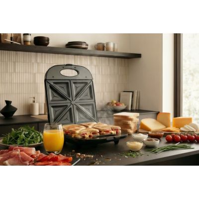 PROMIS 4-Sandwich-Toaster, Schwarz STP25
