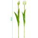 12. Strauß aus 5 weißen Tulpen, 39 cm, naturgetreue Frühlingsdekoration