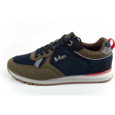 2. Lee Cooper Herren-Sneaker, modisch, bequem, strapazierfähig, marineblau, khaki