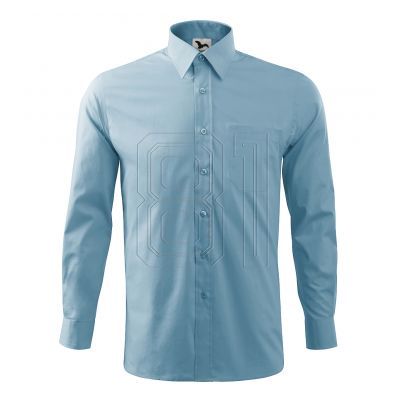5. Malfini Style LS M MLI-20915 Hemd blau