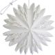 2. Dekoratives Sternen-Schneeflocken-Hängepapier, 50 cm, weiß