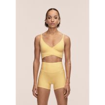 CASALL Damen-Sporttop mit überlappen Trägern, gelb
