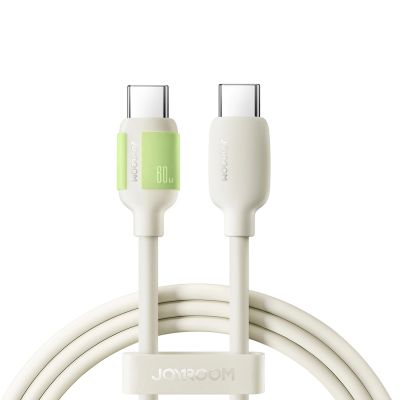 Joyroom S-A53 60W USB-C Kabel - USB-C mit fluoreszierender Spitze 1,2 m - beige