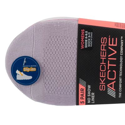 2. Skechers 5er-Pack Mikrofaser-Innensocken S113836-PRLV Lila 36-40