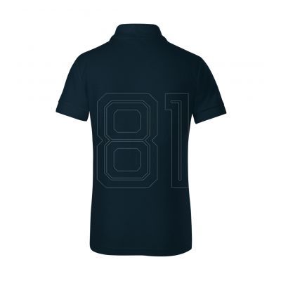 4. Malfini Pique Polo Free Jr MLI-F2202 Marineblaues Poloshirt