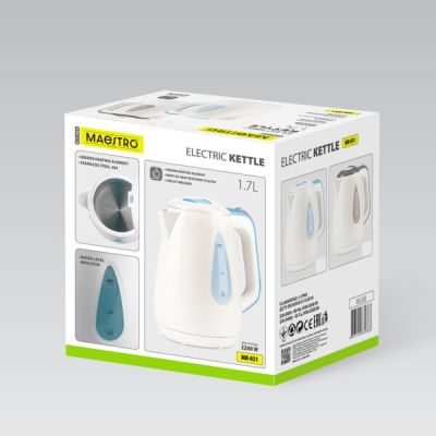 13. Elektrischer Wasserkocher 1,7 l 2200 W MR-031-BLUE MAESTRO
