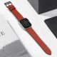 4. Armband Leder für Apple Watch 38 / 40 / 41 mm Band Armband - rot
