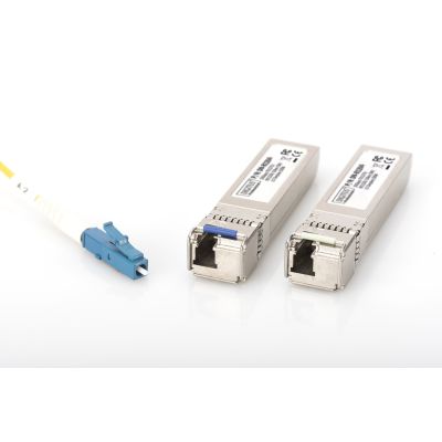 3. Digitus Bidirektionales SFP+ 10-Gbit/s-Singlemode-Modul, TX1270/RX1330, 10 km