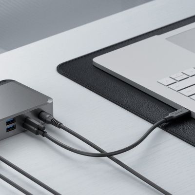 6. ALOGIC MX3 Kabelgebundener USB 3.2 Gen 1 (3.1 Gen 1) Typ-C Laptop, Schwarz, Grau