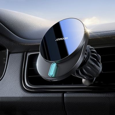 5. Joyroom JR-ZS409 Magnethalter mit 15W induktivem Ladegerät für Auto-Lüftungsschlitze – Schwarz