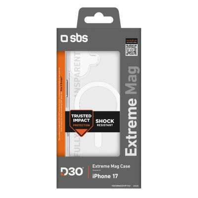 2. SBS Extreme Mag Case mit D3O-Technologie für iPhone 17 - Transparent