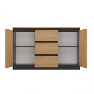 5. 2-türige 3-Schubladen-Kommode/Kunsttisch-Set