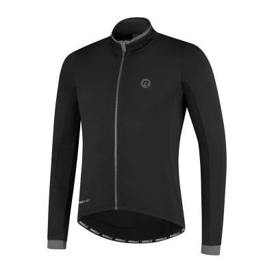 Rogelli Essential Langarmshirt, schwarz, Größe L